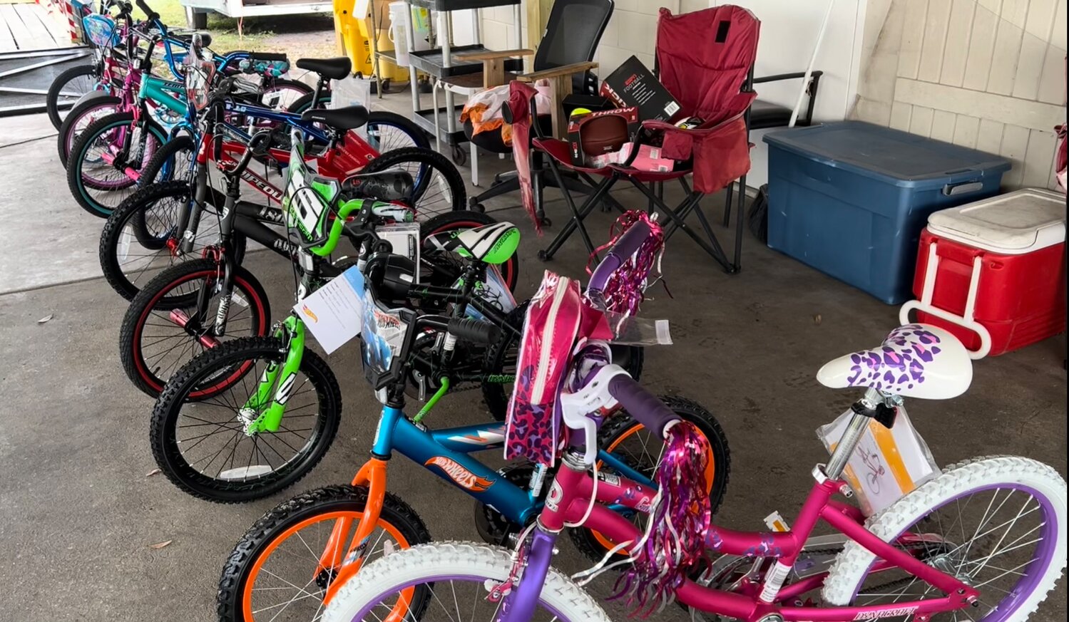Anonymous benefactor donates bikes to OCSO.